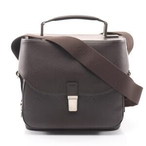 Louis Vuitton Charlie Camera Bag Shoulder Leather Monogram Glace Brown